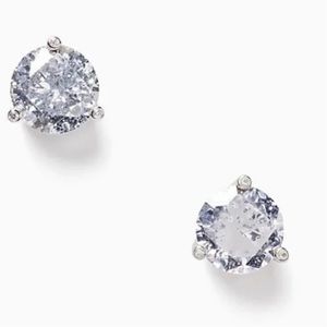 Kate Spade Rise and Shine Stud Earrings Silver Patina